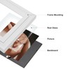 WISADD Horizontal 5X7 Picture Frames Double Hinged Wood Folding Photo