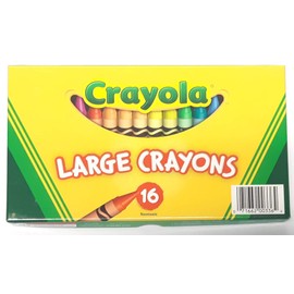 Large Crayons, 16 Colors/Box