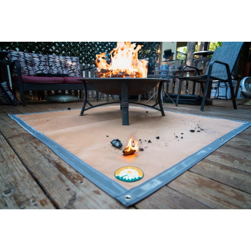 Fireside Outdoor Fire Pit Ember Mat
