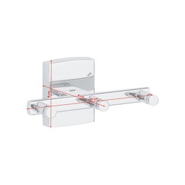 Tesa Black Line Hook Rack (LOXX/KLAAM)