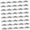 Operitacx 40Pcs U Shaped Stainless Steel Hose Clamps Durable Plumbing