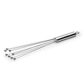thermohauser Whisk (stainless steel), 35.0 cm length, with metal handle and hanger, 8 wires