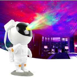 Jermoner Astronauta Proyector de Estrellas, Proyector de Galaxias y Estrellas, proyector de estrellas lamapara astronauta con Control Remoto/Temporizador, lampara de noche para niños