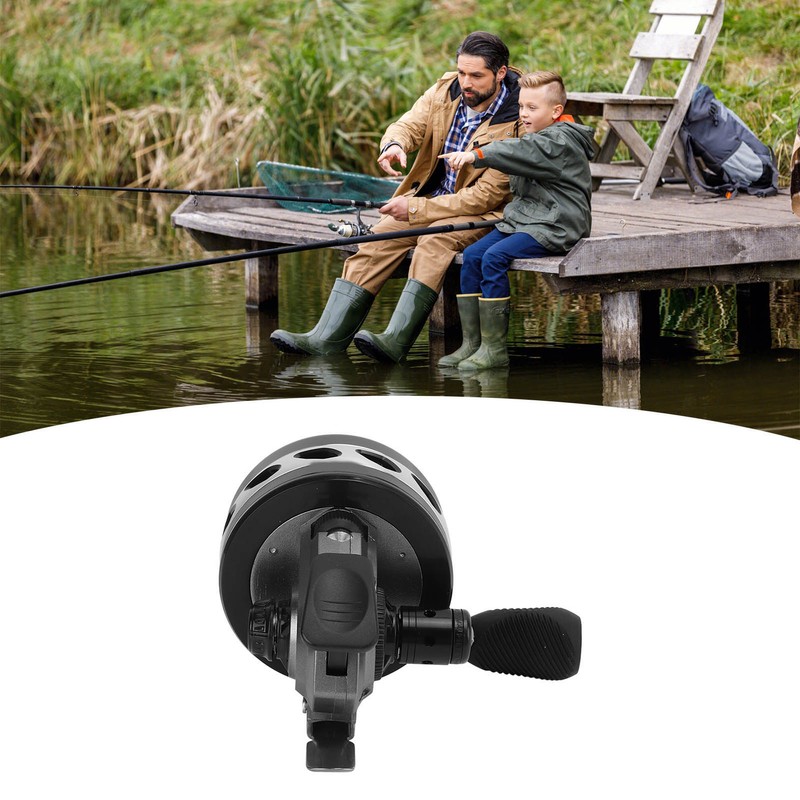 Metal Slingshot Fishing Reel Double Color Oxidation Technology Alloy Lure
