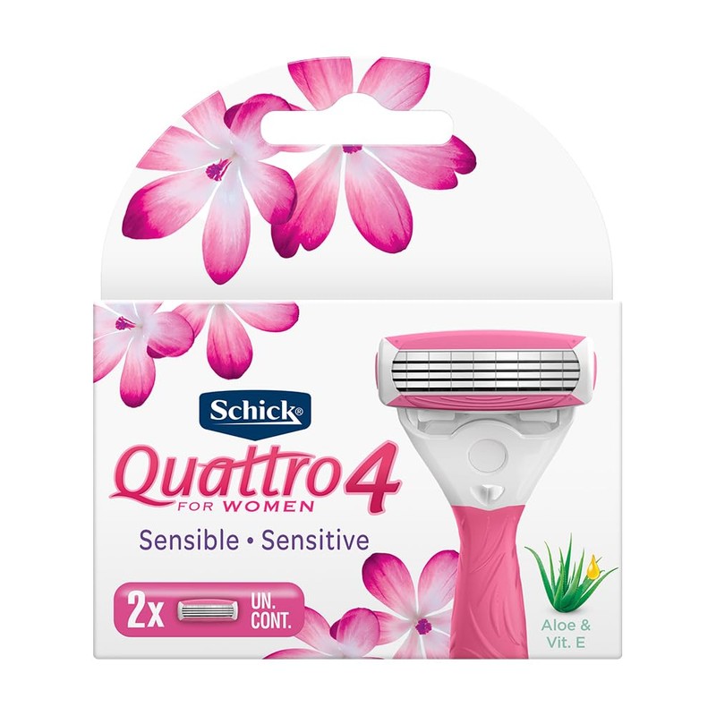 Schick Quattro Cartuchos para Afeitar de Mujer 2 pzs