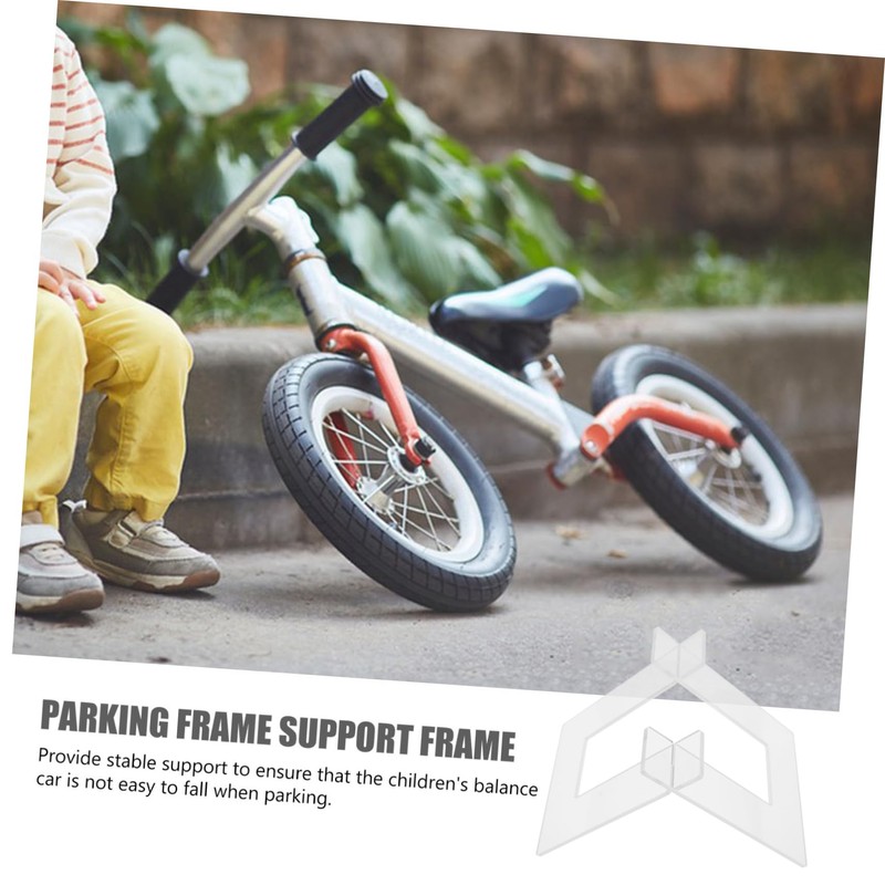 COHEALI Transparent Bike Parking Stand for Balance Bikes and Scooters