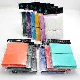 Embossed Card Sleeves Trading Card Toploader Trading Cards Card Collection 66x91mm Pack of 200 (Black)