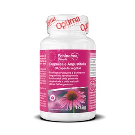 Echinacea Purpurea e Angustifolia in capsule vegetali - favorisce la funzionalità delle prime vie respiratorie e le naturali difese dell'organismo - 30 capsule vegetali Echinacea Benefit
