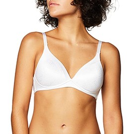 Warner's womens Blissful Benefits Back-smoothing Comfort Wireless Lift T-shirt W4013 T Shirt Bra, White, 36B US