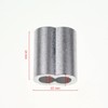 Sutemribor 1/8 Inch Aluminum Crimping Loop Sleeve for Wire Rope