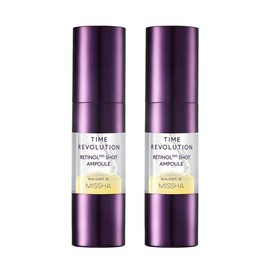 Missha Time Revolution Retinol 500 Shot Ampoule / 미샤 타임레볼루션 레티놀 500샷 앰플 2개