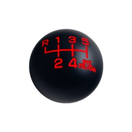 DEWHEL Black/Red Weighted Bye Felicia Shift Knob 6 Speed Short Throw Shifter M10X1.5 M12X1.25 M10X1.25 M8X1.25 Adapter Thread Reverse on Top Left