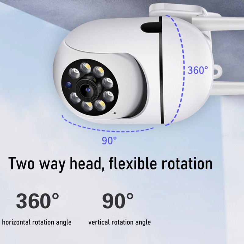 Security Camera Wireless Outdoor Surveillance 1080P HD 2MP 360 Degree