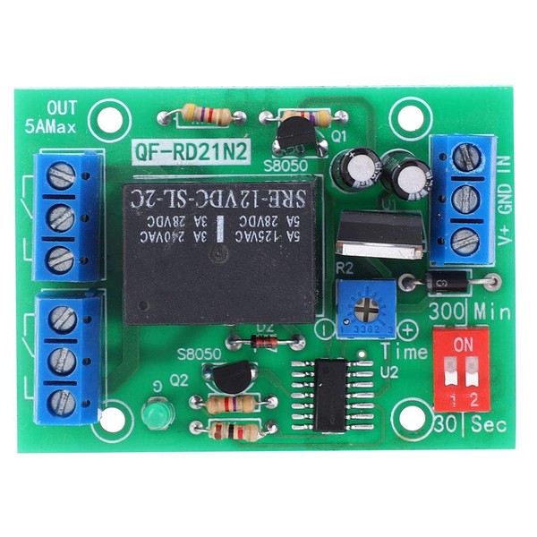Delay Relay Module,12V DC Time Delay Relay 10-16V Delay Off