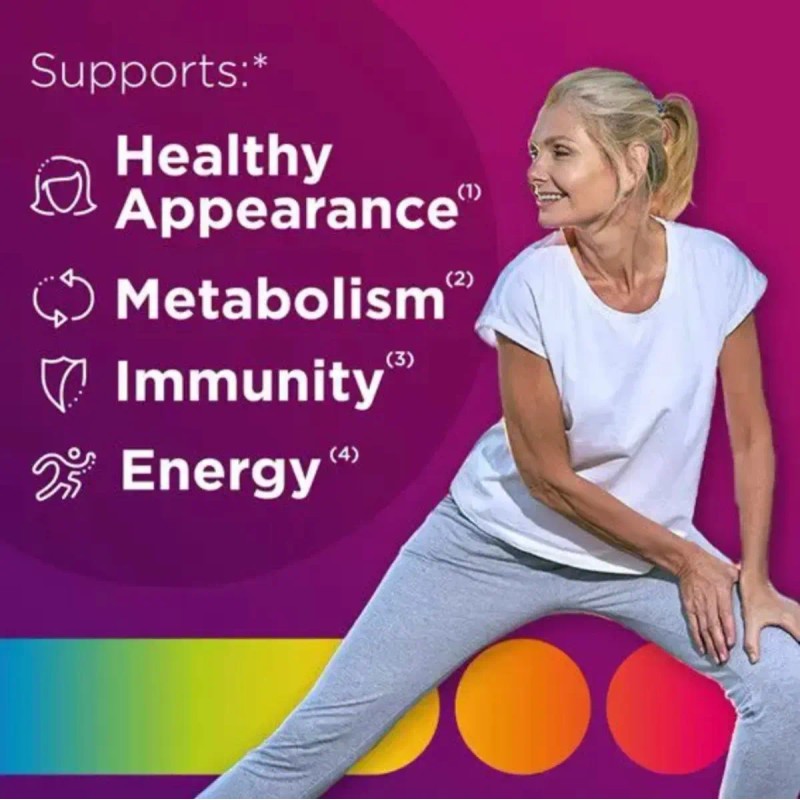 Centrum Mujer Gomitas Multivitamínicas 170 Pzas Vitaminas Esenciales Salud Energía