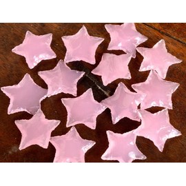 5 Pcs Hand Carved Opalite Star Pendant Jewelry Making Kit (Pink Crystal, Rose Quartz)