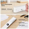 LED Book Light and Night Light 2 in 1,Rechargeable Clear