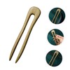 WOONEKY Green Sandalwood Hairpin Chinese Hair Sticks French Hair Pin