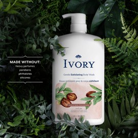 Ivory Body Wash, Designed for the Whole Family, Gentle Formula, Free of Heavy Perfumes Parabens Phthalates & Silicones, Jojoba Scent, 35 oz