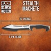 BLACK RONIN Stealth Machete and Sheath | Full-Tang Stainless Steel