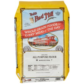 Bob's Red Mill Organic Unbleached White All-Purpose Flour, 25 Pound