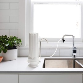 Premier Countertop Water Filter with Fluoride/Arsenic/Chlorine Reduction | Multi-Stage Single Filtration System Made in USA