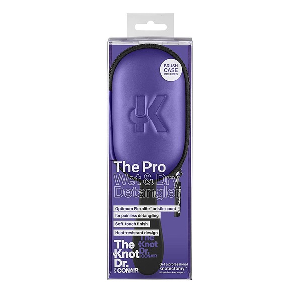 The Knot Dr. For Conair The Pro with Case Purple