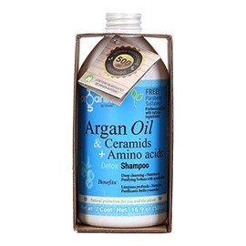 Detox Shampoo con Aceite de Argán, Ceramidas y Aminoácidos, 450 ml
