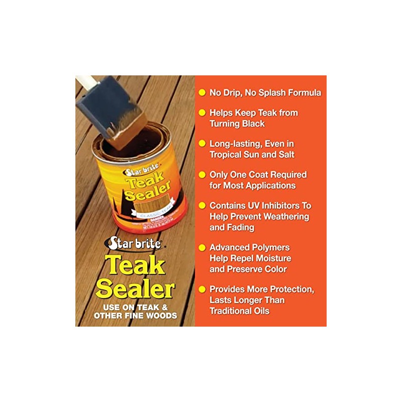 STAR BRITE Teak Sealer - No Drip, No Splash Formula