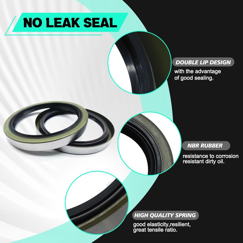 2 Sets 25580 14125A Trailer Bearing Kits, Grease Seals, Spindle