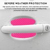 JUSTTOP 4 PCS Car Door Handle Protector Sticker, Carbon Fiber