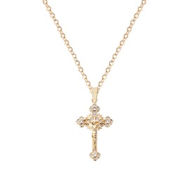 LLIYSOUN Cross Pendant Necklace for Women Jewelry Gold Cross Necklaces Gifts for Women Cross Necklace Minimalist Trendy Jewelry Valentines Day Gifts CN8