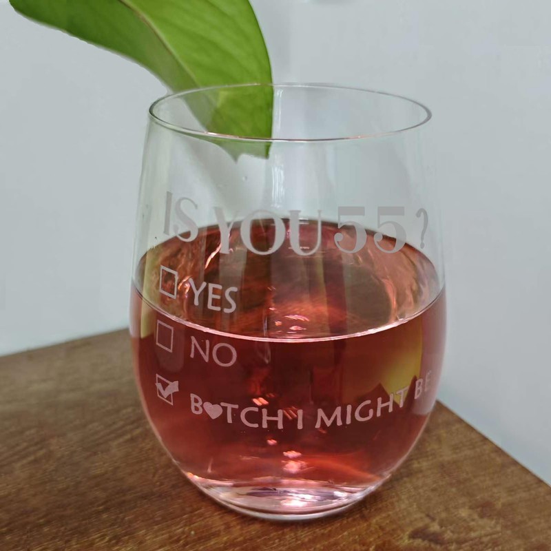 1971 55th Birthday Gifts Wine Glass for Women Her with
