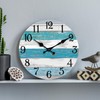 KECYET Wall Clock Battery Operated 12 Inch Outdoor Beach Style