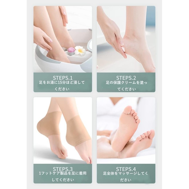 MAGPIE Heel Moisturizing Socks, Heel Care, Socks, Exfoliating Care, Anti-Slip,
