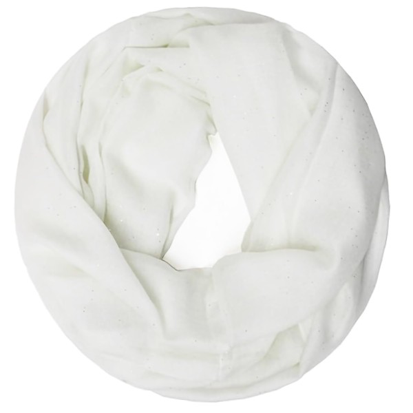 Glamexx24 Glitter Scarf Elegant Light Plain Loop Tube Scarf Round