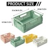 4 Pieces Foldable Storage Baskets, Small Collapsible Storage Crates Multifunctional