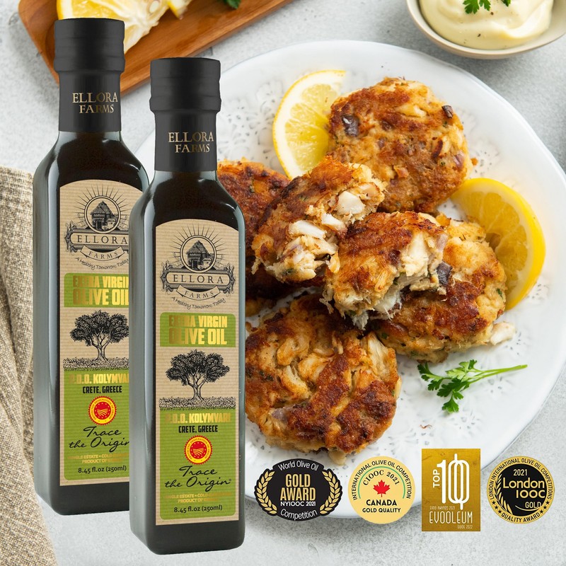 Ellora Farms, Greek Extra Virgin Olive Oil, Gold Award Winner,