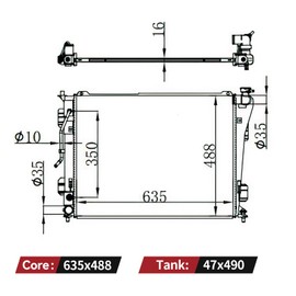 YITAMOTOR Radiator Compatible with 2011-2014 Hyundai Sonata 2012-2017 Azera 2011-2013 2014 2015 Kia Optima 2014-2016 Cadenza 2.4L 3.3L V6 L4 OE Style Radiator