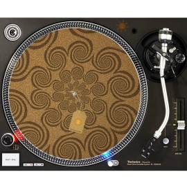 For Technics, For American DJ, For Denon, For Pioneer, For Realistic Swirls CORK Slipmat Turntable 12" for DJ Vinyl LP Audiophile