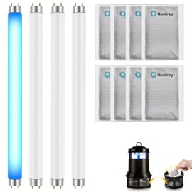Qualirey 32050 Replacement Bulb for Mosquito Attractant Kit, Compatible with DynaTrap DT2000XL/XLP DT3012, T5 6W UV Fluorescent Tube, Mosquito Lure Trap for Bug Zapper, High Capture Rate(12 Pack)