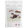 Hamanaka H441-500 Wool Felt Kit, Animal with Needle Felt, Otter