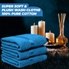 Towelogy® Premium Flannel Face Cloth 3-Pack 100% Egyptian Cotton Ring