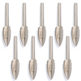 Woodworking Carving Tool, 9 Pieces Wood Engraving Drill Bit Set with 4mm Shank Rotary Tools for DIY Woodworking Carving Engraving (4x8mm)