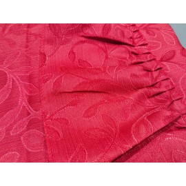 Económica Carla Depot Juego De Cortinas Jacquard 2m Alto X 2.50 Ancho Color Rojoo