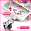 SUNALLY Makeup Cart Organizer with Drawers, Floor Skincare Organizers Vanity