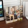 Neatsure 8x10 Acrylic Picture Frame 1 Pack, Clear Freestanding Double