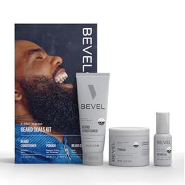 Bevel Mens Beard Grooming Kit - Includes Beard Conditioner, Beard Balm and Beard Oil to Soften, Hydrate and Strengthen Beard and Reduce Skin Irritation and Redness