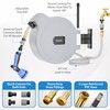 USA Based Retractable Garden Hose Reel, 1/2 in x 50