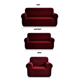 Luxury Home Sofa Protector Couch Slipcover Set - Elastic Spandex, Non-Slip Furniture Protector Set for 3/2/1 Cushion